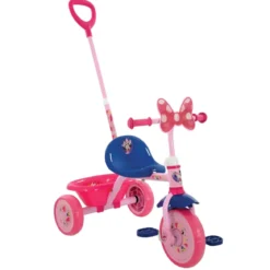 Triciclo per Bambini con Maniglia Regolabile Minnie Disney Ruote EVA