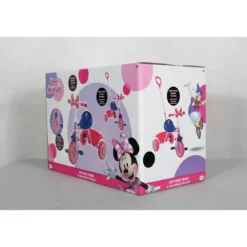 Triciclo per Bambini con Maniglia Regolabile Minnie Disney Ruote EVA