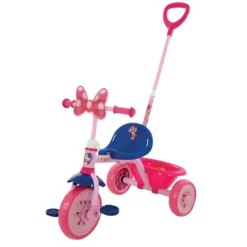 Triciclo per Bambini con Maniglia Regolabile Minnie Disney Ruote EVA