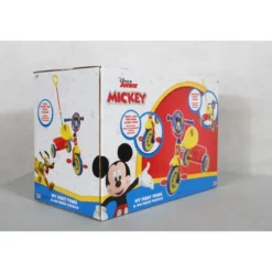 Triciclo per Bambini Maniglia Regolabile Topolino Disney Ruote EVA