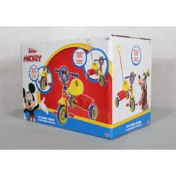 Triciclo per Bambini Maniglia Regolabile Topolino Disney Ruote EVA