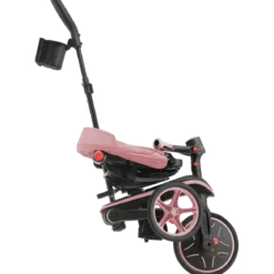 Triciclo Pieghevole 4 in 1 per Bambini Rosa Pastello con Ruote EVA