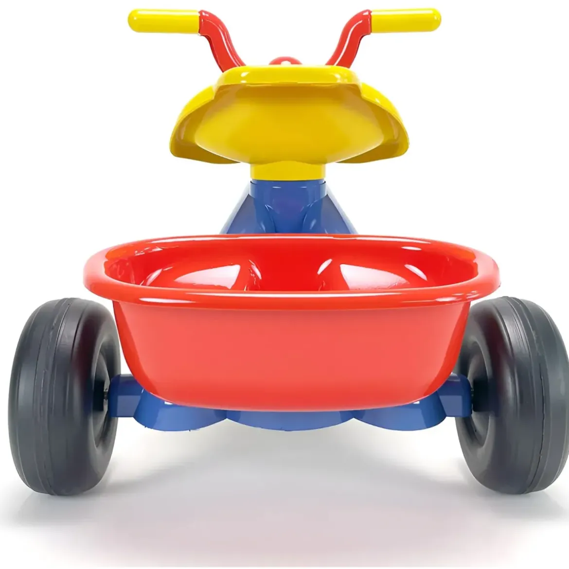 Triciclo Primi Passi per Bambini Spiderman Marvel 3 Ruote 2 Cestini