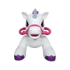 Unicorno Elettrico Cavalcabile 12V per Bambini con Luci e Suoni