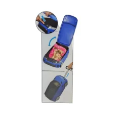 Valigia da Viaggio 2 in 1 Auto Range Rover Rossa Cavalcabile per Bambini