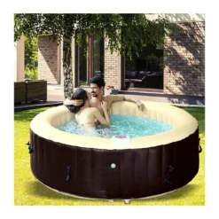 Vasca Idromassaggio Gonfiabile 6 Posti Riscaldata Piscina Spa Pompa da Esterno