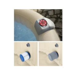 Vasca Idromassaggio Gonfiabile 6 Posti Riscaldata Piscina Spa Pompa da Esterno