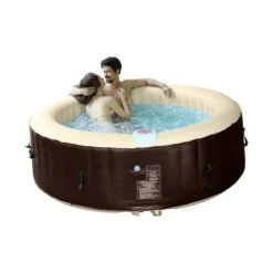 Vasca Idromassaggio Gonfiabile 6 Posti Riscaldata Piscina Spa Pompa da Esterno