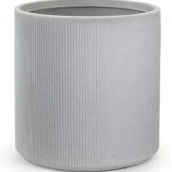 Vaso in Resina Beige 36x35 Resistente Raggi UV Materiale Riciclabile