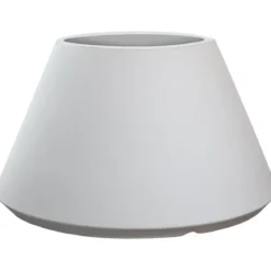 Vaso in Resina Bianco Rotazionale 60x35 cm Resistente Raggi UV