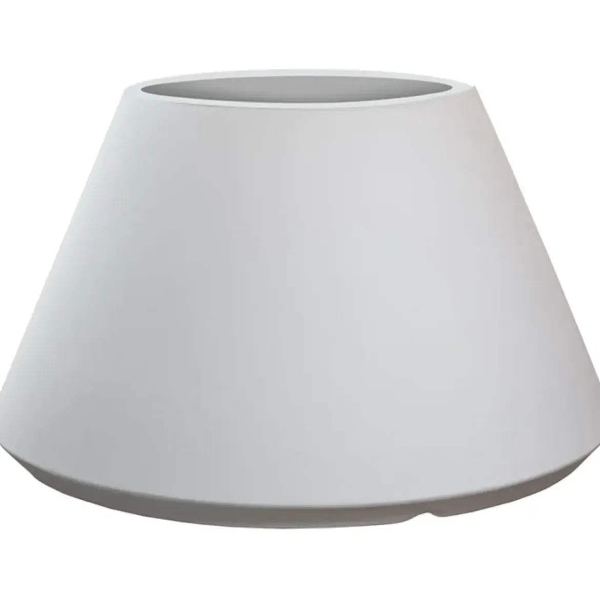 Vaso in Resina Bianco Rotazionale 60x35 cm Resistente Raggi UV
