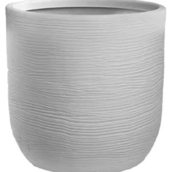Vaso in Resina Bianco 35x34 Resistente Raggi UV Materiale Riciclabile