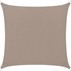 Vela Ombreggiante Idrorepellente 360x360 cm Tortora Quadrato Esterno