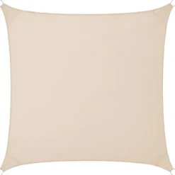 Vela Ombreggiante Idrorepellente 360x360 cm Beige Quadrato da Esterno