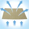 Vela Ombreggiante Triangolare Beige 5x5x5 m Cucitura Rinforzata