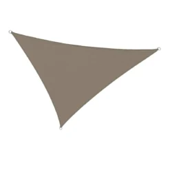 Vela Ombreggiante Triangolare 3x3x3 m Tortora per Giardino e Terrazzo