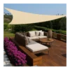 Vela Ombreggiante Triangolare 3,6x3,6 m Beige Idrorepellente da Esterno