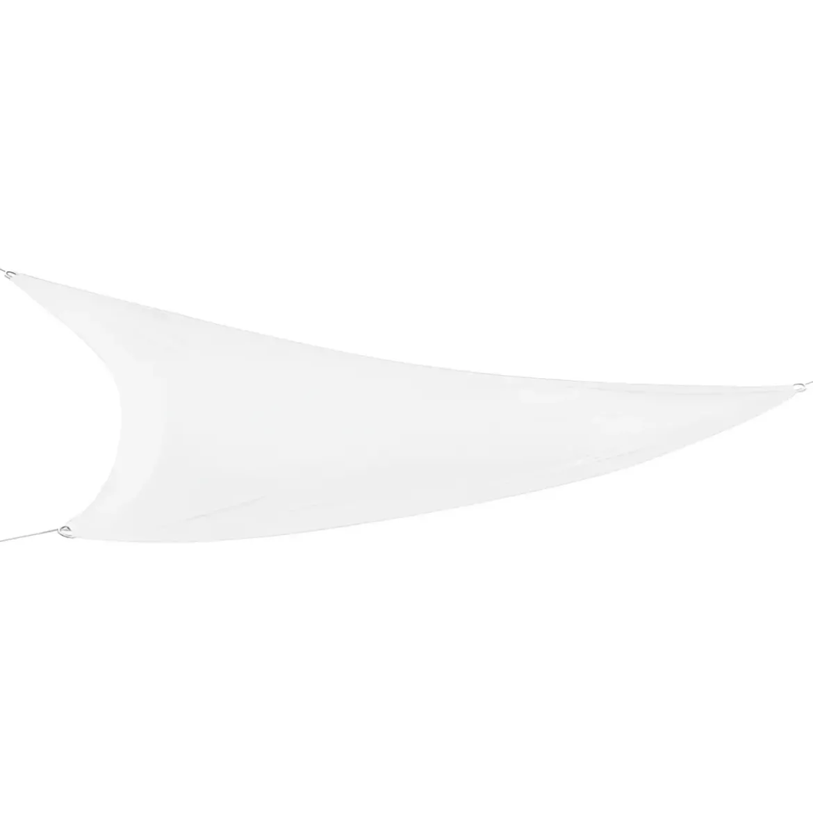 Vela Ombreggiante Triangolare 3,6x3,6 m Bianco Idrorepellente da Esterno