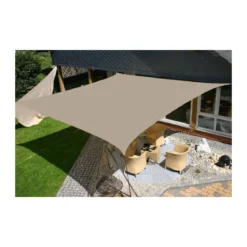 Vela Ombreggiante 3x3 Tortora Quadrata Telo da Giardino Esterno Tenda Parasole