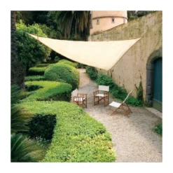 Vela Telo Ombreggiante 5x5 Triangolare Giardino Ombra Sole Tenda Parasole in PVC