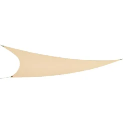 Vela Triangolare 5x5 m Beige Idrorepellente Ombreggiante da Esterno