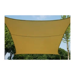 Vela 3x3 Beige Quadrata Telo Ombreggiante Sole Giardino Ombra Tenda Parasole