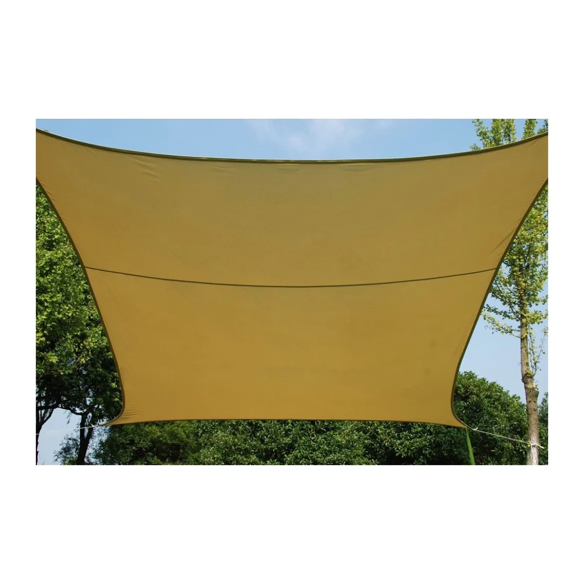 Vela 3x3 Beige Quadrata Telo Ombreggiante Sole Giardino Ombra Tenda Parasole