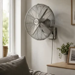 Ventilatore a Parete 60W 4 Pale Acciaio DCG 3 Velocità Telecomando