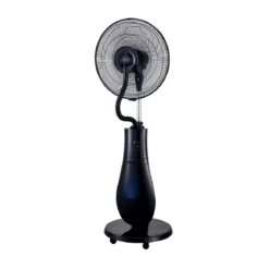 Ventilatore a Piantana Nebulizzatore Oscillante Silenzioso con Telecomando Terra