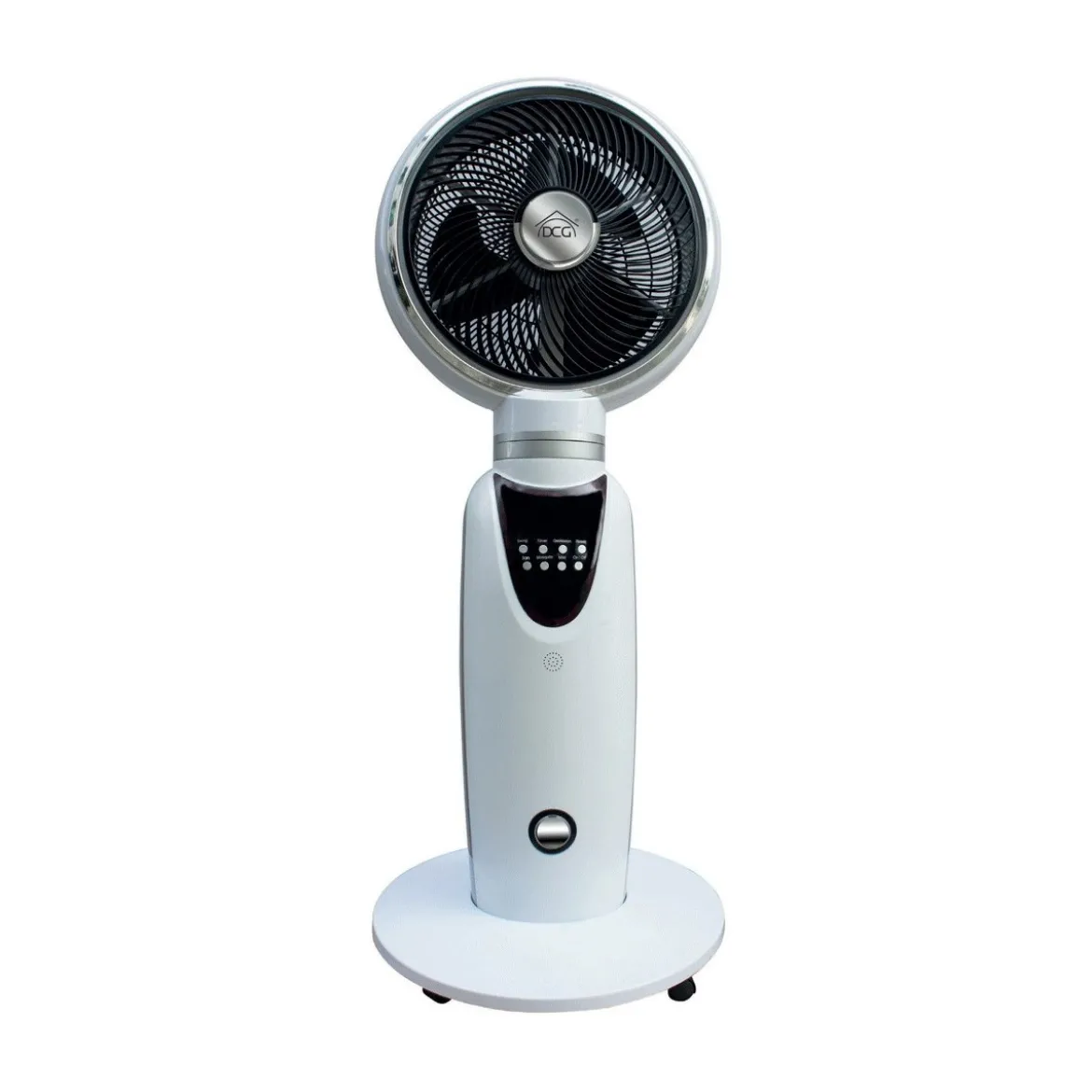 Ventilatore a Piantana Nebulizzatore Bianco Silenzioso con Telecomando Pavimento
