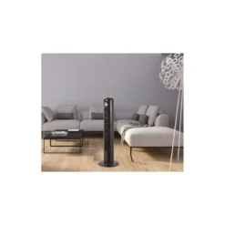 Ventilatore a Torre Colonna Oscillante Ventola da Pavimento Senza Pale Nero