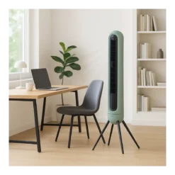Ventilatore a Torre con 3 Velocità Display LED Telecomando Timer