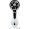 Ventilatore a 3 Velocità Piantana con Nebulizzatore Bianco da Pavimento