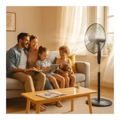 Ventilatore da Pavimento con Display Touch 3 Velocità Regolabile