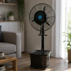 Ventilatore da Pavimento Nebulizzatore DCG 280W 46L 3 Velocità Nero