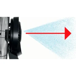 Ventilatore da Pavimento Nebulizzatore DCG 280W 46L 3 Velocità Nero