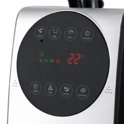 Ventilatore da Pavimento Nebulizzatore DCG 90W 5 Pale 3,1L Grigio