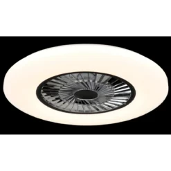 Ventilatore da Soffitto con Argento Bianco 60 cm LED RGB Telecomando