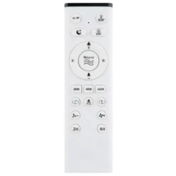 Ventilatore da Soffitto con Luce 54 cm Nero Telecomando Luce Notturna