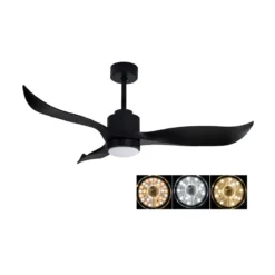 Ventilatore da Soffitto con Luce LED Lampada Lampadario Elettrico Telecomando