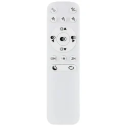 Ventilatore da Soffitto con Luce Bianco Cristalli LED CCT Telecomando