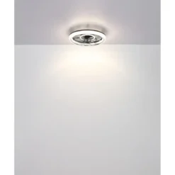 Ventilatore da Soffitto con Luce Nero Cristalli LED Dimmer Telecomando