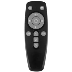 Ventilatore da Soffitto con Luce LED Dimmerabile Nero Opale Telecomando