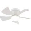 Ventilatore da Soffitto con Luce LED CCT Regolabile Bianco 5 Pale
