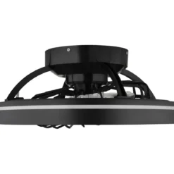 Ventilatore da Soffitto con Luce Nero LED RGB Dimmerabile Telecomando
