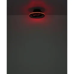 Ventilatore da Soffitto con Luce Nero LED RGB Dimmerabile Telecomando