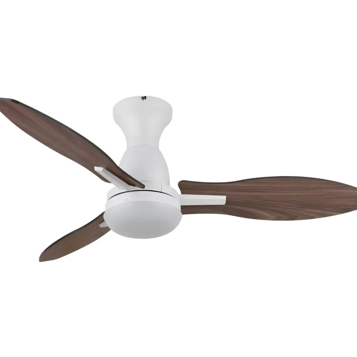 Ventilatore da Soffitto con Luce LED Bianco 3 Pale in Legno con Timer