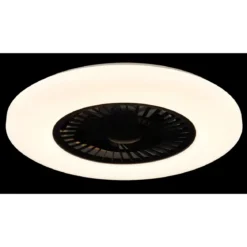 Ventilatore da Soffitto con Nero Bianco 60 cm LED RGB Telecomando