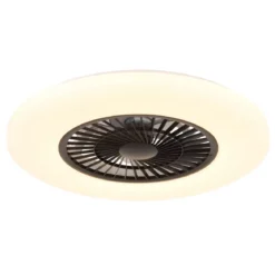 Ventilatore da Soffitto con Nero Bianco 60 cm LED RGB Telecomando