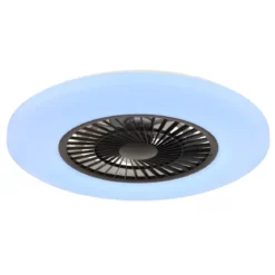 Ventilatore da Soffitto con Nero Bianco 60 cm LED RGB Telecomando